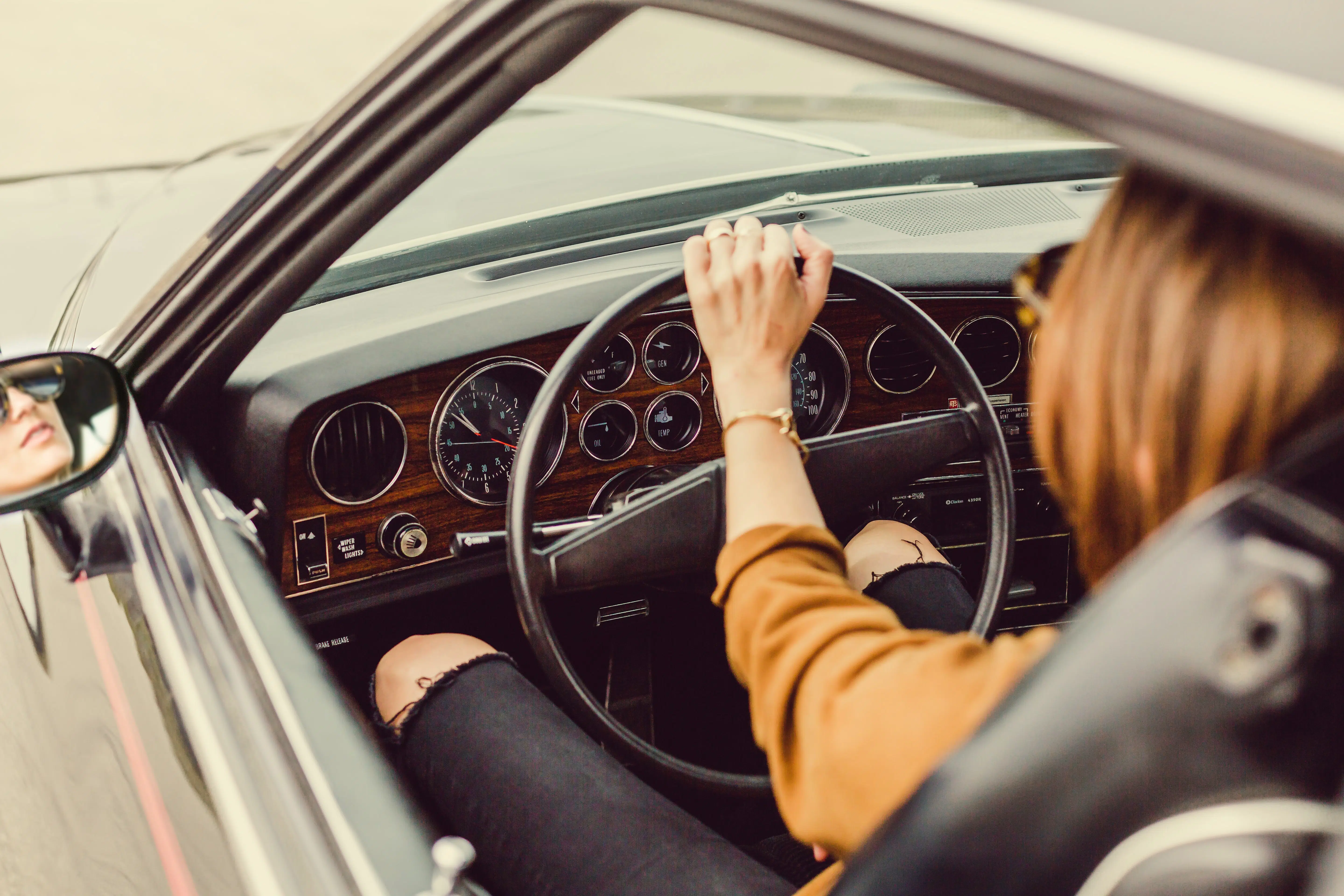 femme voiture