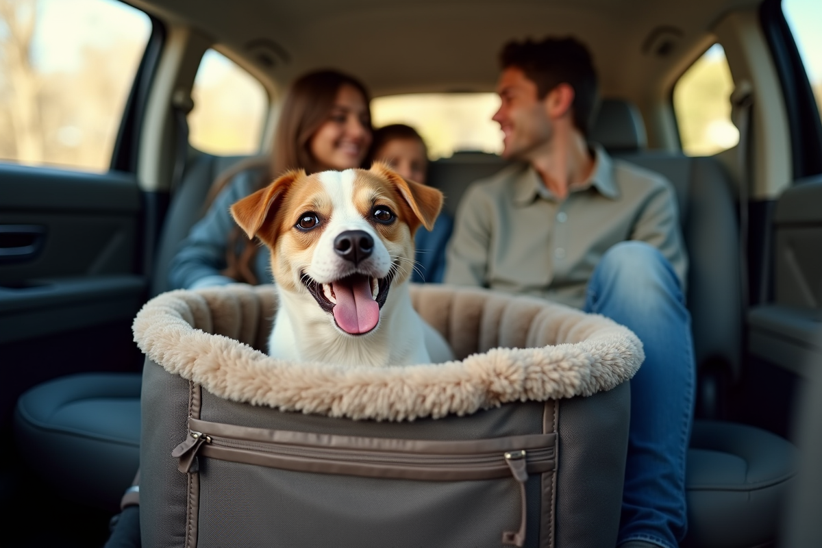 chien voiture