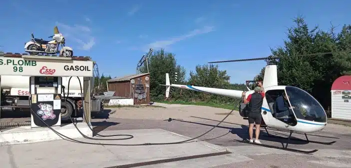 carburant d’un hélicoptère